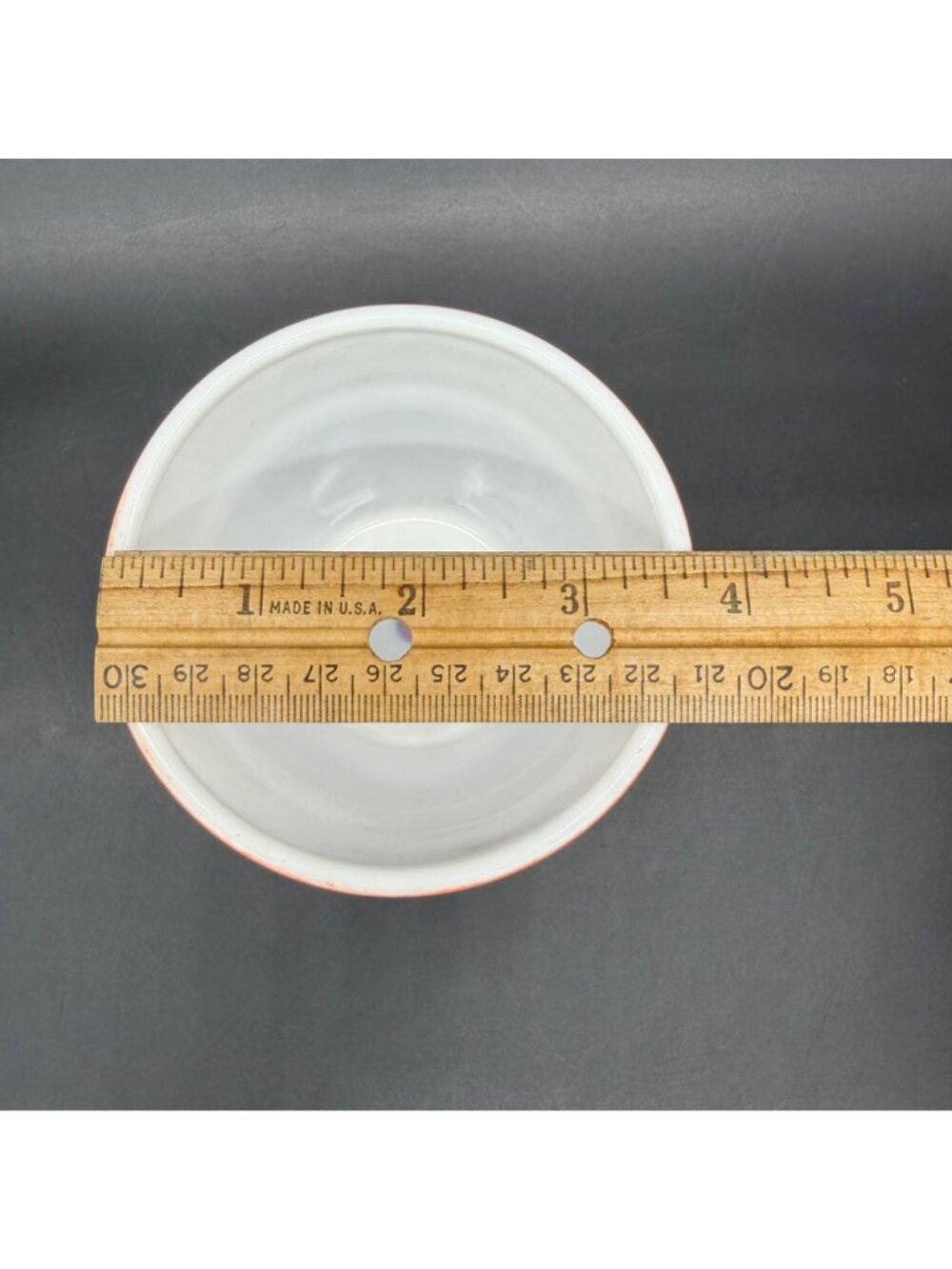 Vintage Planter Ribbed Flower Pot Milk Glass Hazel Atlas Moderntone Platonite - Picture 14 of 14
